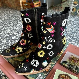 Free People Bowers Embroidered Bootie (Women)